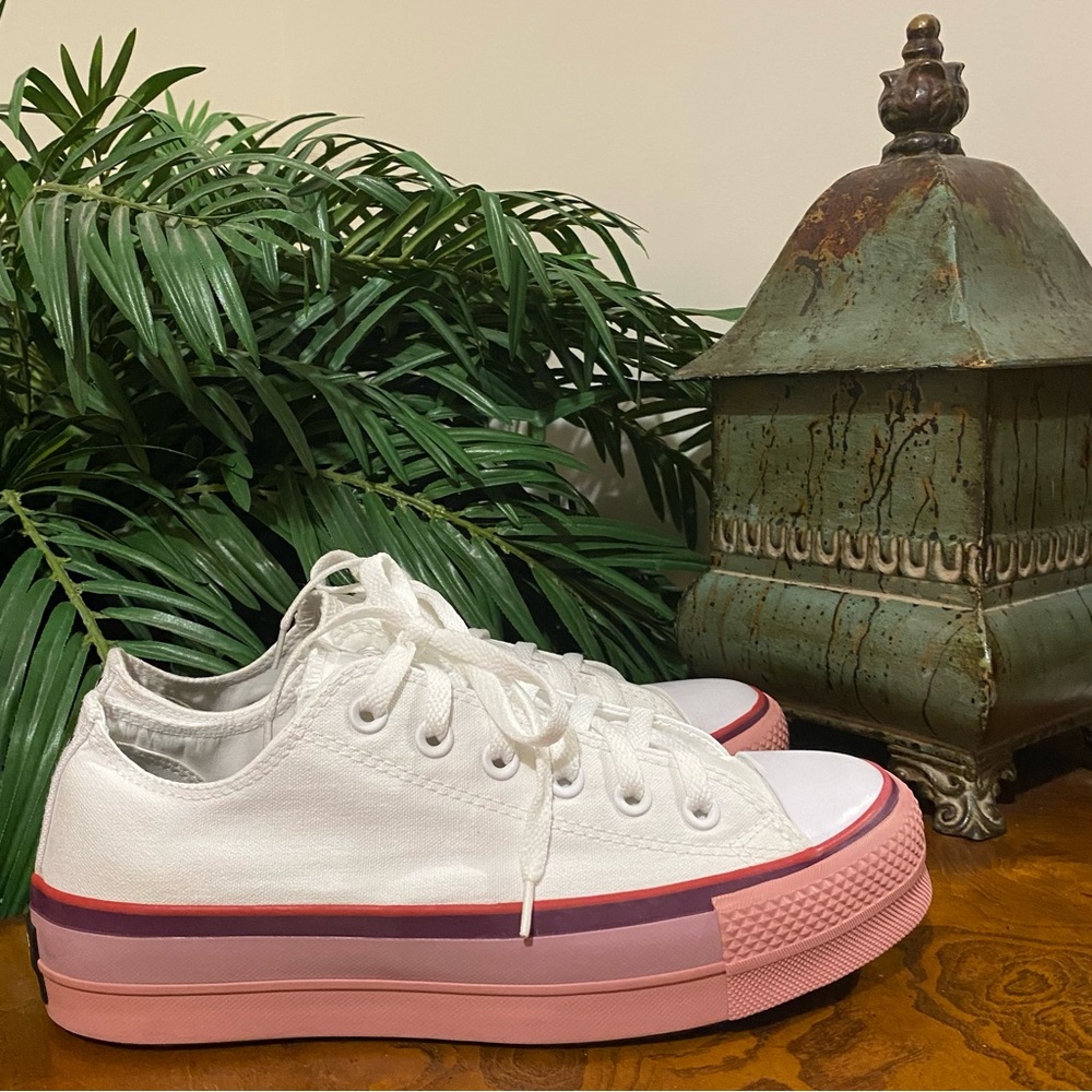 Converse Chuck Taylor All Star OPI Low Top Platform Sneakers - Picture 8 of 8
